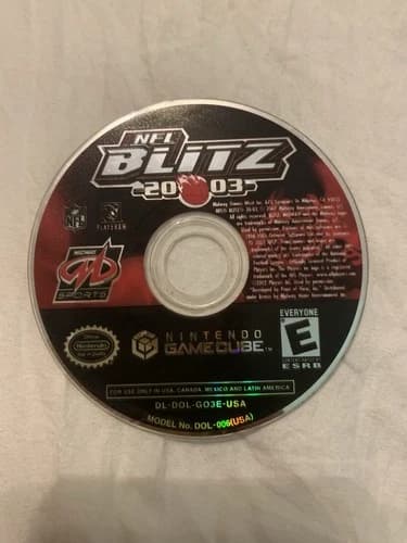 NFL Blitz 2003 Nintendo GameCube Disk Only Tested Working