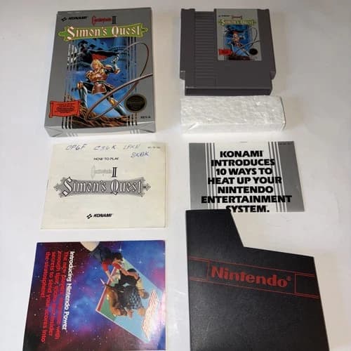 Castlevania II: Simon's Quest, 1988 Tested Working CIB Complete Game