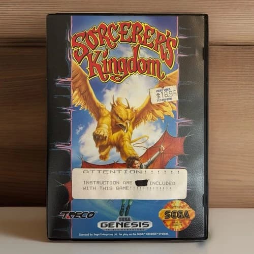 Sorcerers Kingdom Sega Genesis CIB 🎮 Rare Complete RPG 💎