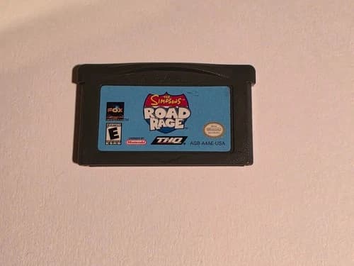 Simpsons Road Rage (Nintendo Game Boy Advance GBA, 2003) ☆ Authentic ☆