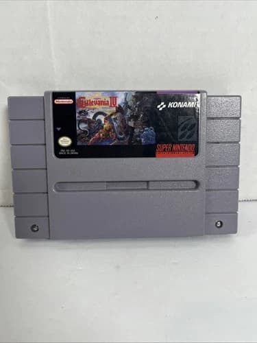 Super Nintendo SNES Super Castlevania IV Game 1991 Authentic Tested & Working