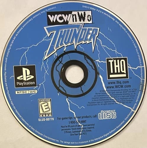 WCW/NWO Thunder - BL (Sony PlayStation 1, PS1) DISC ONLY | NO TRACKING | M553