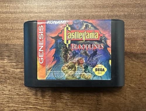 Castlevania: Bloodlines Sega Genesis Authentic Cartridge, Cartridge Only