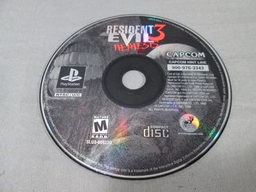 Playstation 1 RESIDENT EVIL 3 Nemesis Disc Only TESTED Sony PS1 1999