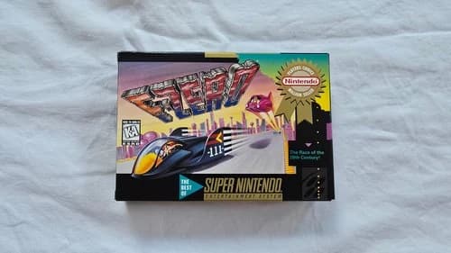 F-Zero Player's Choice For Super Nintendo (SNES) Complete In Box (CIB) Working