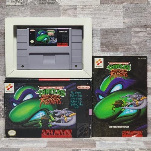 TMNT Teenage Mutant Ninja Turtles Tournament Fighters SNES Nintendo CIB Complete