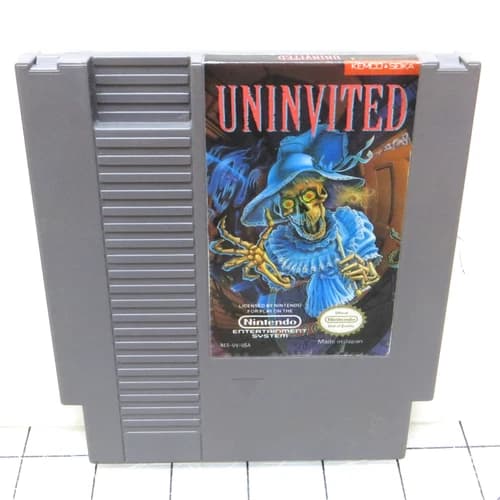Uninvited Original Nintendo NES Video Game Cartridge