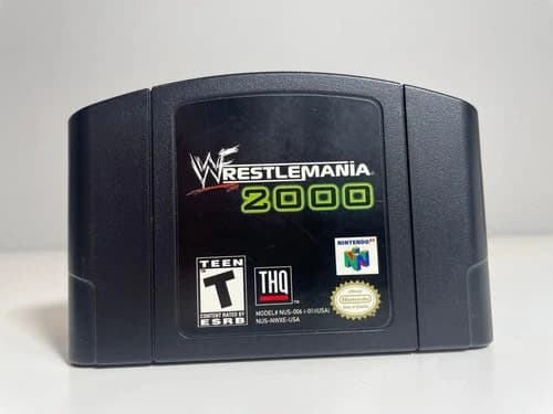 Wrestlemania 2000 N64 Nintendo 64 Authentic Excellent Mint