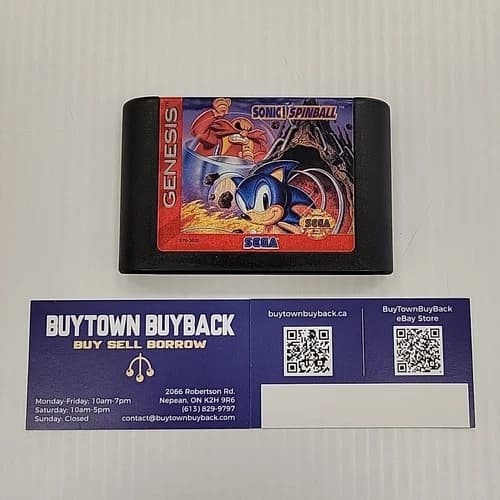 Sonic Spinball (Sega Genesis, 1993) Cartridge Only Pinball