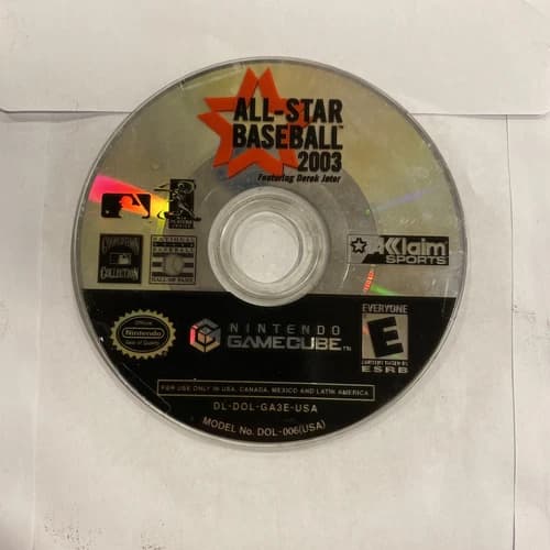 All-Star Baseball 2003 Nintendo GameCube Disc Only Tested