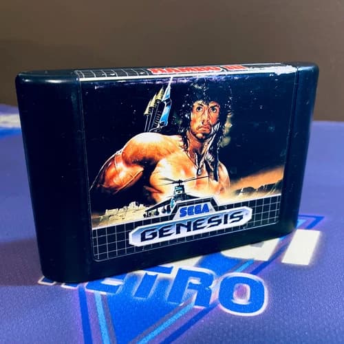 Rambo III 3 (Sega Genesis, 1989) Authentic Cartridge Only Tested