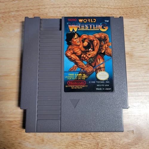 Tecmo World Wrestling Nintendo Entertainment System, 1990 NES - Tested