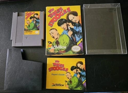 Retro 1987 "The Three Stooges" (Nintendo Entertainment System NES) W/Manual CIB