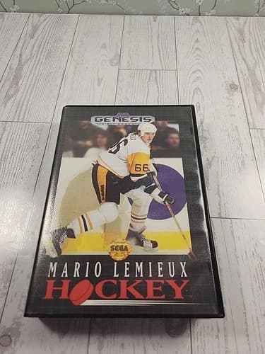 Mario Lemieux Hockey (Sega Genesis, 1994) Complete And Tested