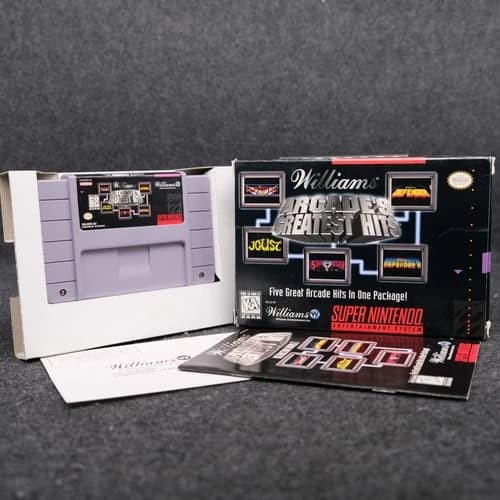 Williams Arcade's Greatest Hits (SNES) CIB - Authentic Great Condition