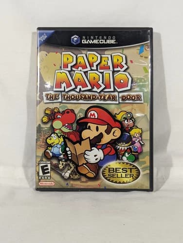 Paper Mario The Thousand Year Door Nintendo GameCube Best Seller CIB Tested