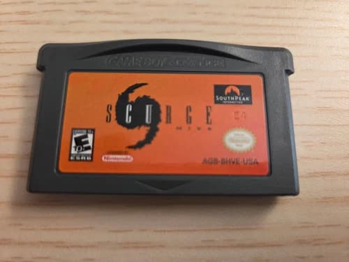 Scurge: Hive Gba Advance Game Cart, Tested Rare Nintendo Battery Works!