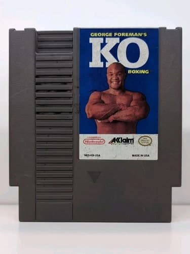 George Forman's KO Boxing Nintendo Entertainment System NES Cleaned Tested