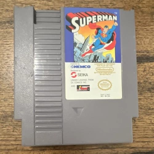 Kemco Superman Nintendo NES Game Cartridge NTSC-U/C US/Canada