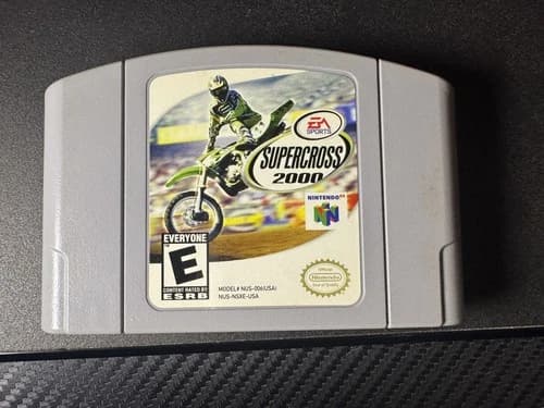 Supercross 2000 Nintendo 64 N64 Game Tested, Working, Authentic