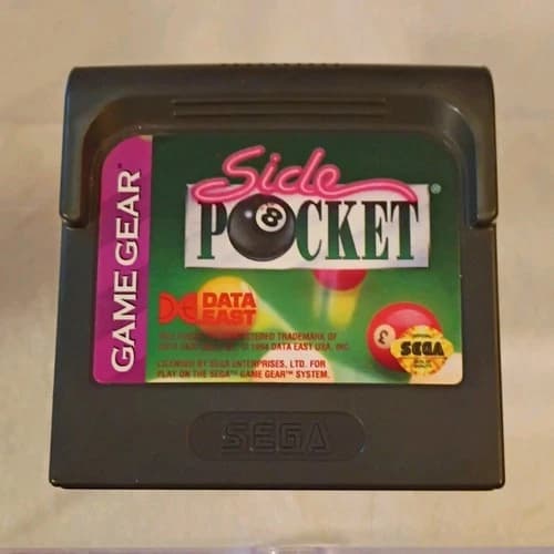 Data East Side Pocket Billiards Sports Sega Game Gear 1994 Cartridge