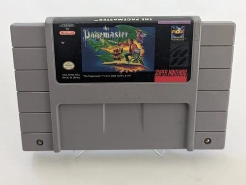 The Pagemaster (1994) *Snes* (Oem) *Loose* ~Tested and Working~