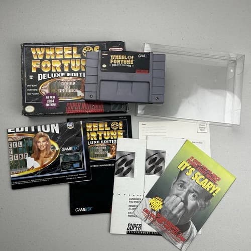 Super Nintendo (SNES) Wheel Of Fortune CIB Tested W/ Inserts
