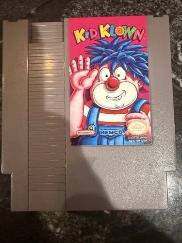 Kid Klown in Night Mayor World Nintendo Nes Cleaned & Tested Authentic