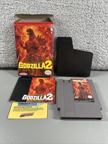 Godzilla 2: War of the Monsters Nintendo NES Complete CIB Gold Seal