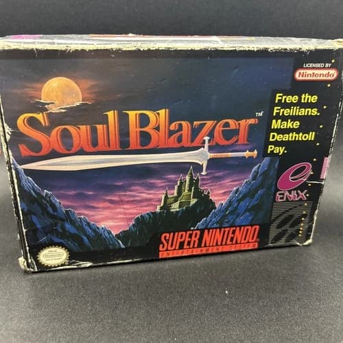Soul Blazer CIB Super Nintendo, SNES 1992