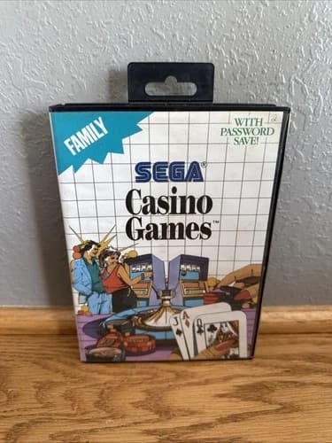 Casino Games (Sega Master, 1989) CIB With Manual. Tested