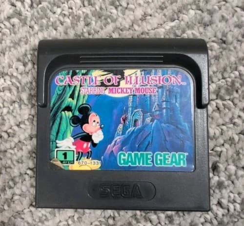 Castle of Illusion Starring Mickey Mouse Sega Game Gear (1991) Cartridge Tested