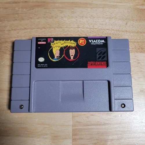 Beavis and Butt-head SNES Super Nintendo Entertainment System, 1994 - Tested