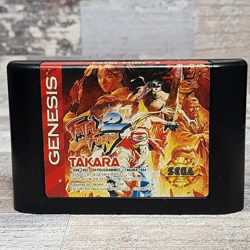 Fatal Fury 2 (Sega Genesis, 1994) Authentic Game Cartridge - Tested