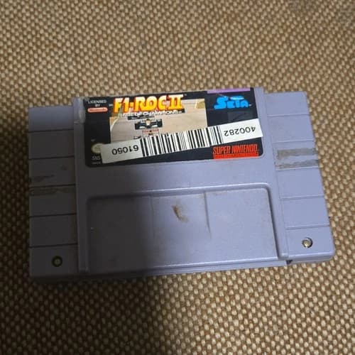 SETA F1 Roc II Race of Champions Super Nintendo SNES Racing Car Game