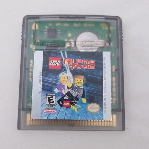 LEGO Alpha Team Nintendo Game Boy Color GameBoy GBC Authentic Tested Works