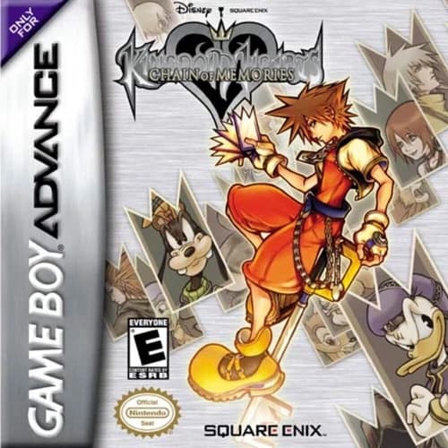 Kingdom Hearts Chain of Memories GBA Video Game Gameboy Advance 2004