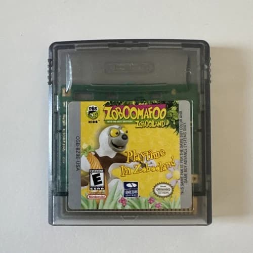 Zoboomafoo Playtime in Zobooland Nintendo (Gameboy Color, GBC) TESTED *RARE*