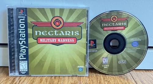 Nectaris Military Madness PS1 Complete CIB • Tested Working • Black Label