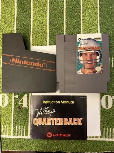 John Elway's Quarterback Nintendo Entertainment System, 1989 NES - Tested