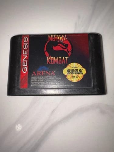 Mortal Kombat (Sega Genesis, 1993) Cartridge Only - Tested
