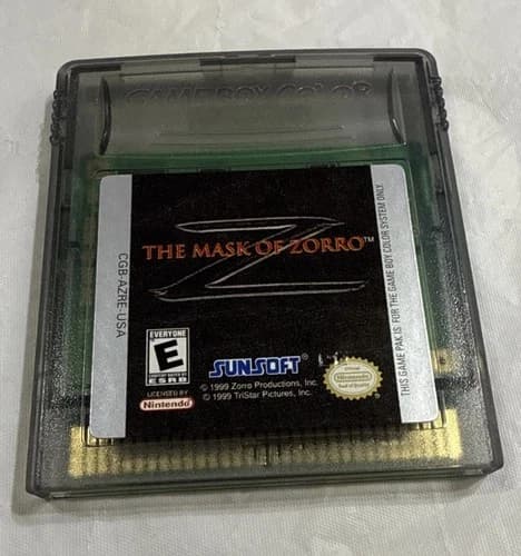 Nintendo Game Boy Color Game Only The Mask Of Zorro