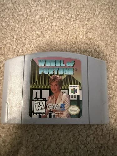 Wheel of Fortune Nintendo 64 N64 Game Pak Cartridge GameTek K-A NTSC-U/C