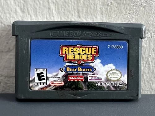 Nintendo Game Boy Advance Rescue Heroes Billy Blazes Tested & Working GBA 2003