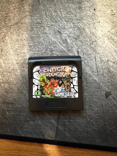 Chuck Rock - Sega Game Gear Game Cartridge