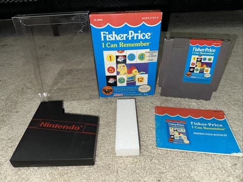 Fisher Price I Can Remember (Nintendo NES Video Game) Complete in Box CIB
