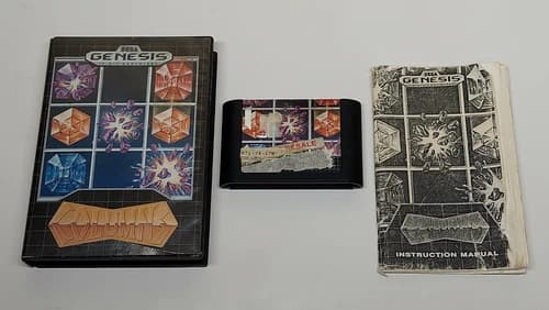 ** Columns (Complete in Box) ** Sega Genesis [Acceptable Cond.] cib Puzzle Gems