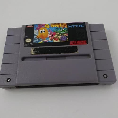 SUPER NINTENDO SNES GAME CARTRIDGE ONLY QBERT 3 Tested And Working