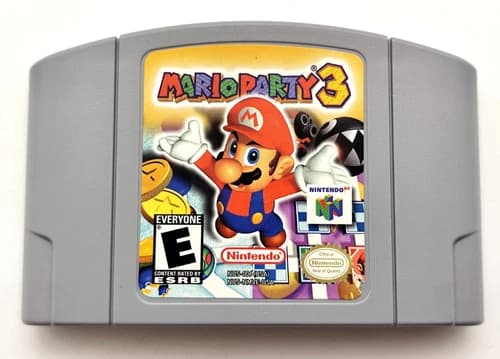 Mario Party 3 (Nintendo 64 N64, 2001) *Cart Only* Authentic Tested Cleaned Saves