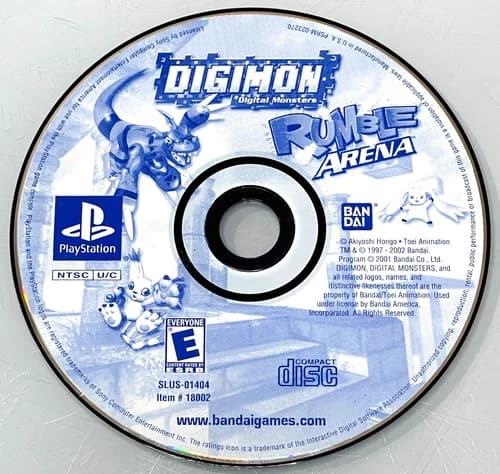 Digimon Rumble Arena PS1 Playstation 1 Disc Only Tested